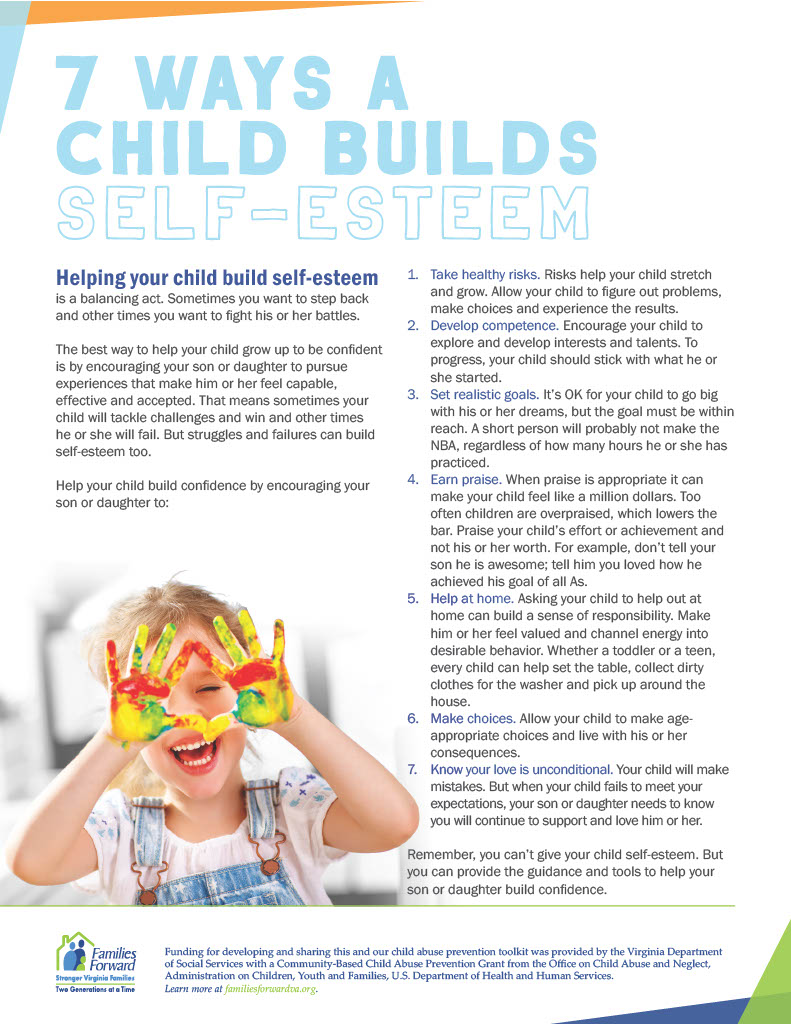 7 Ways a Child Builds Self Esteem